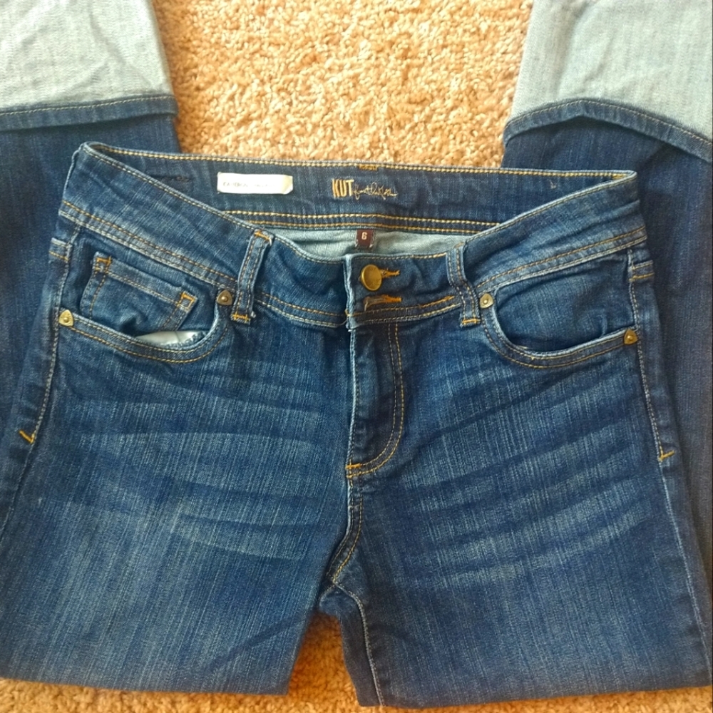 KUT from the Kloth Cuffed Capri Jeans 6